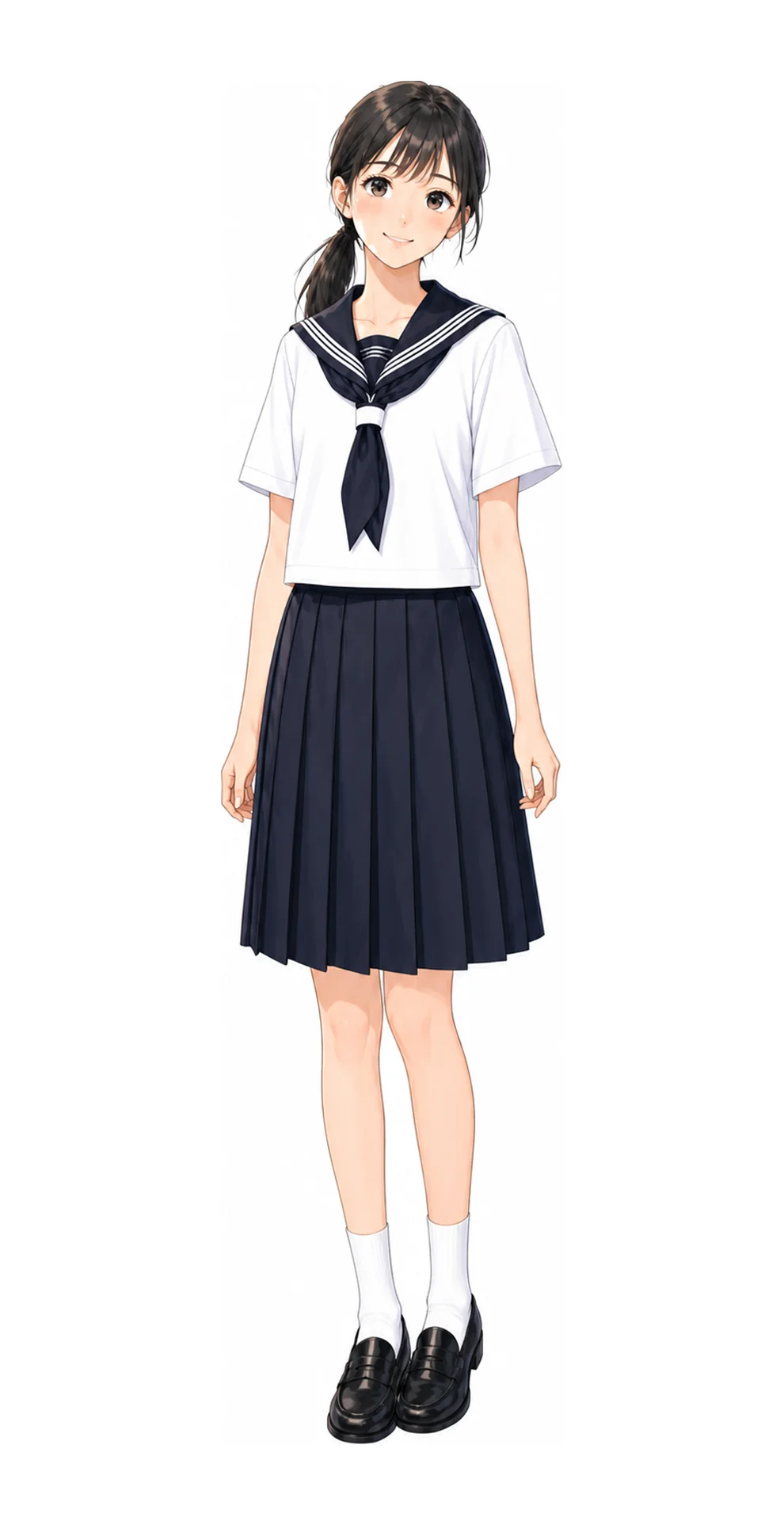 白百合学園の女子制服イラスト