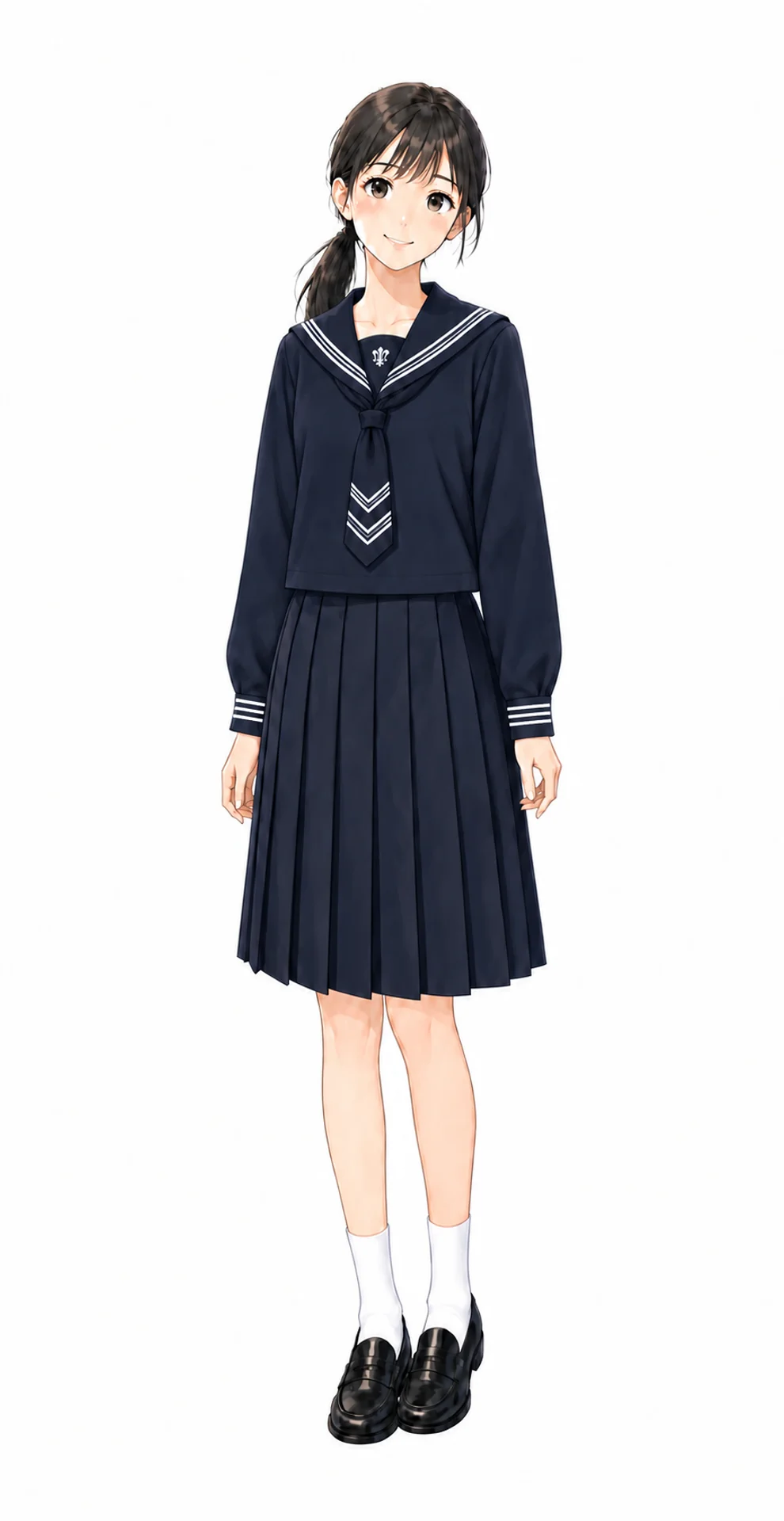 白百合学園の女子制服イラスト