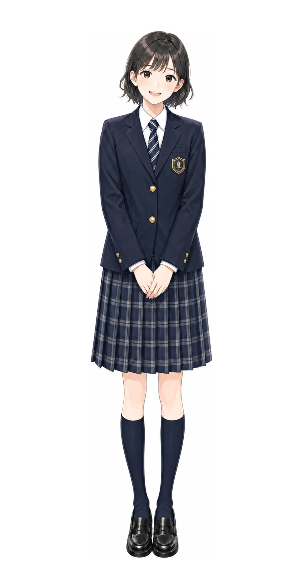 品川エトワール女子の女子制服イラスト