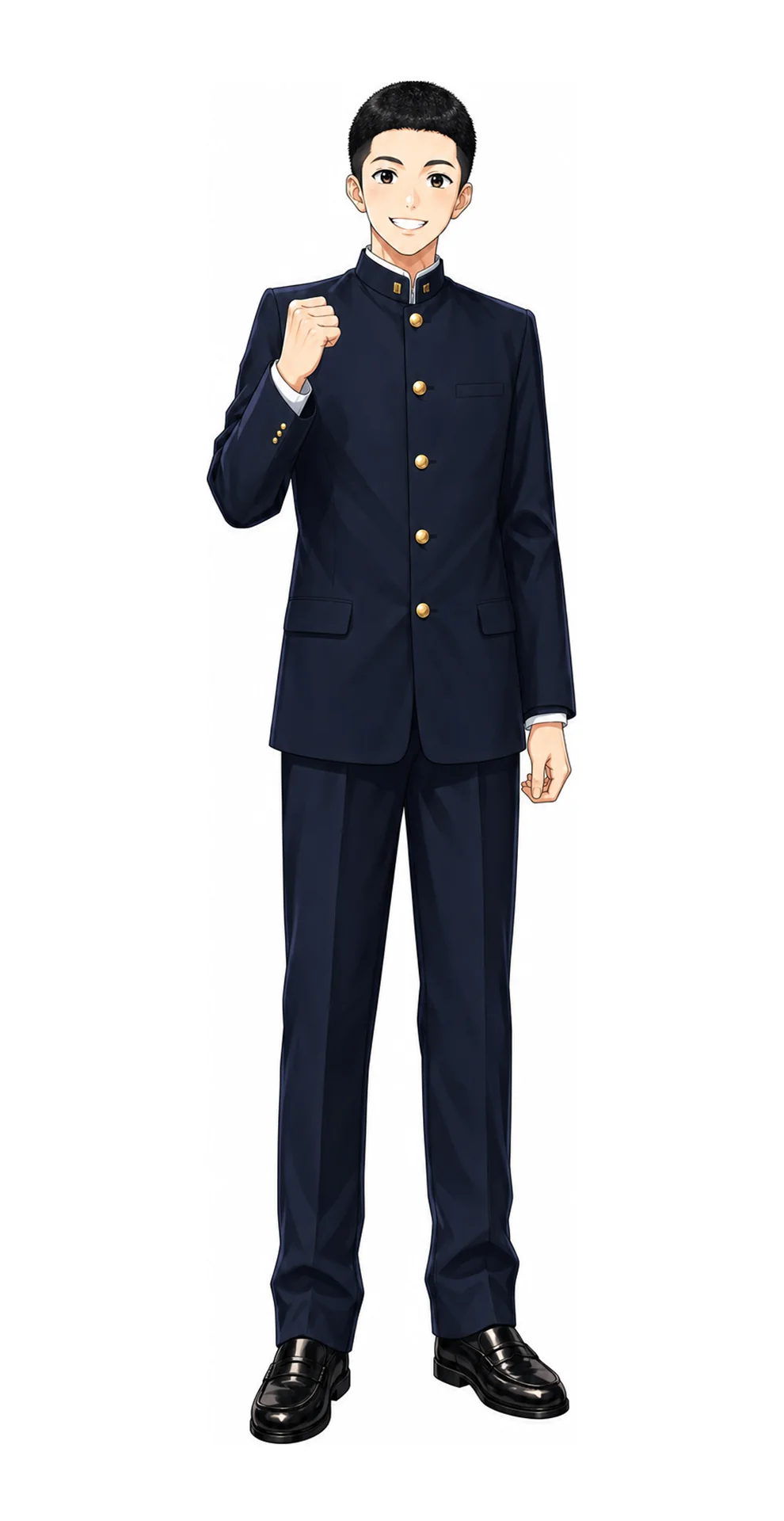 駒場東邦の男子制服イラスト