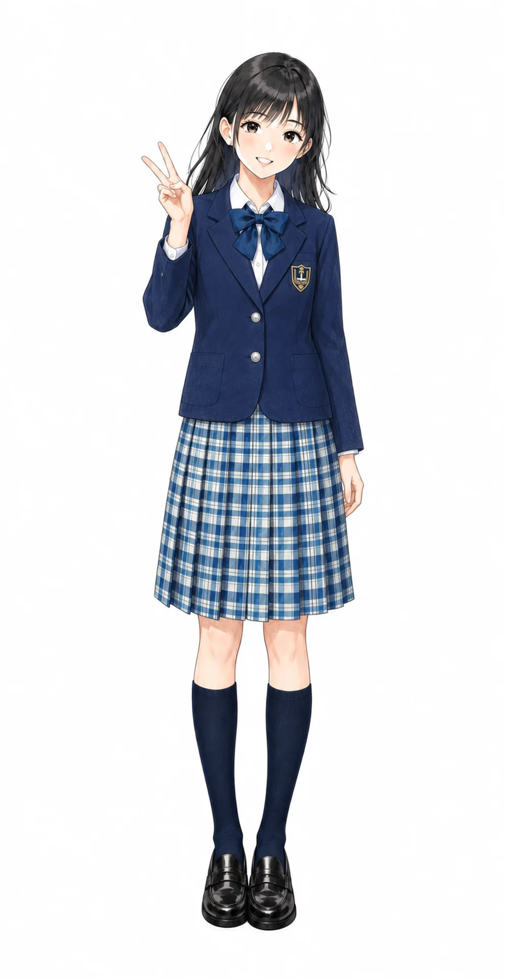 玉川聖学院の女子制服イラスト