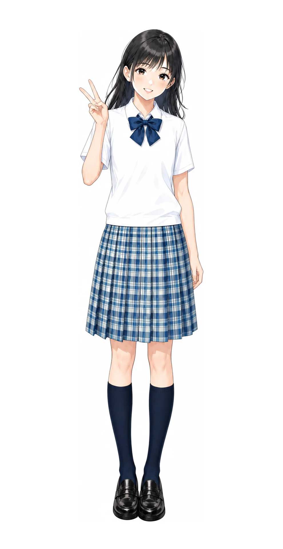 玉川聖学院の女子制服イラスト
