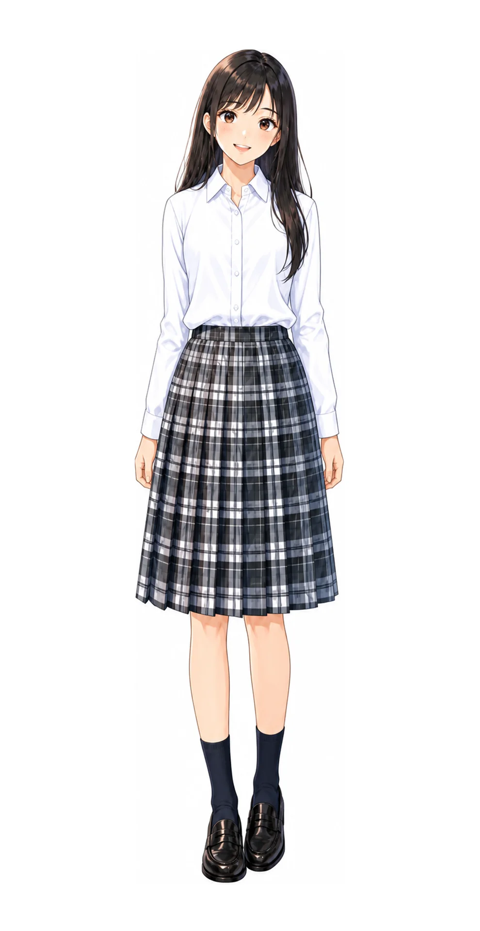 三輪田学園の制服イラスト