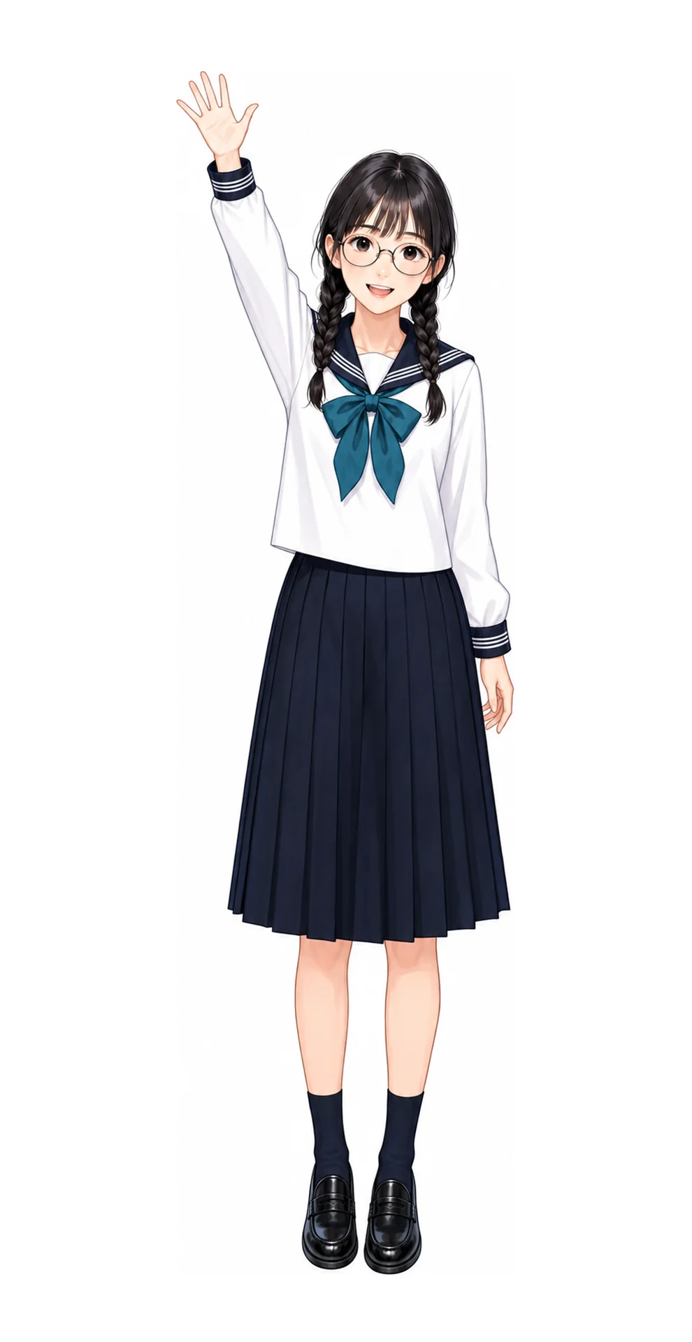 東京女学館の女子制服イラスト