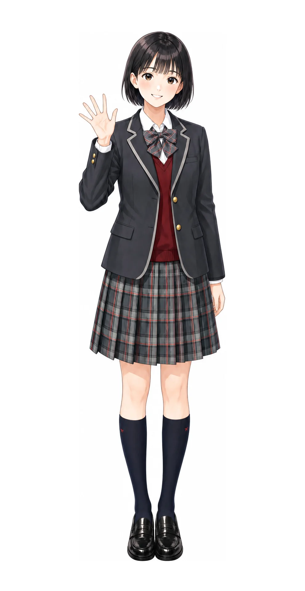 富士見丘の女子制服イラスト