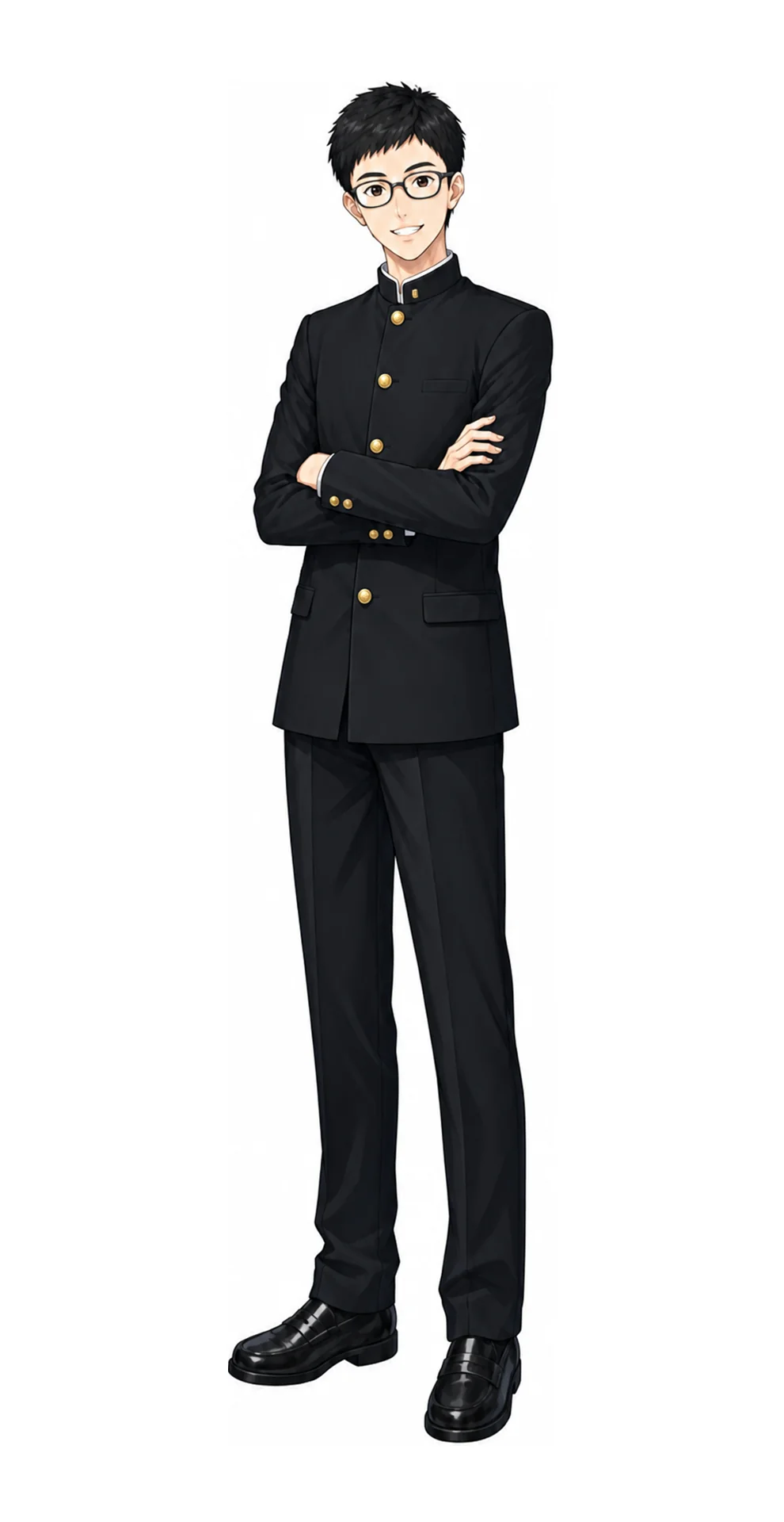明治大学付属中野の男子制服イラスト