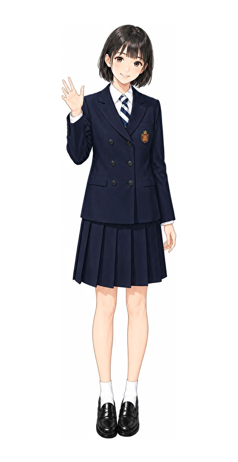 光塩女子学院の女子制服イラスト