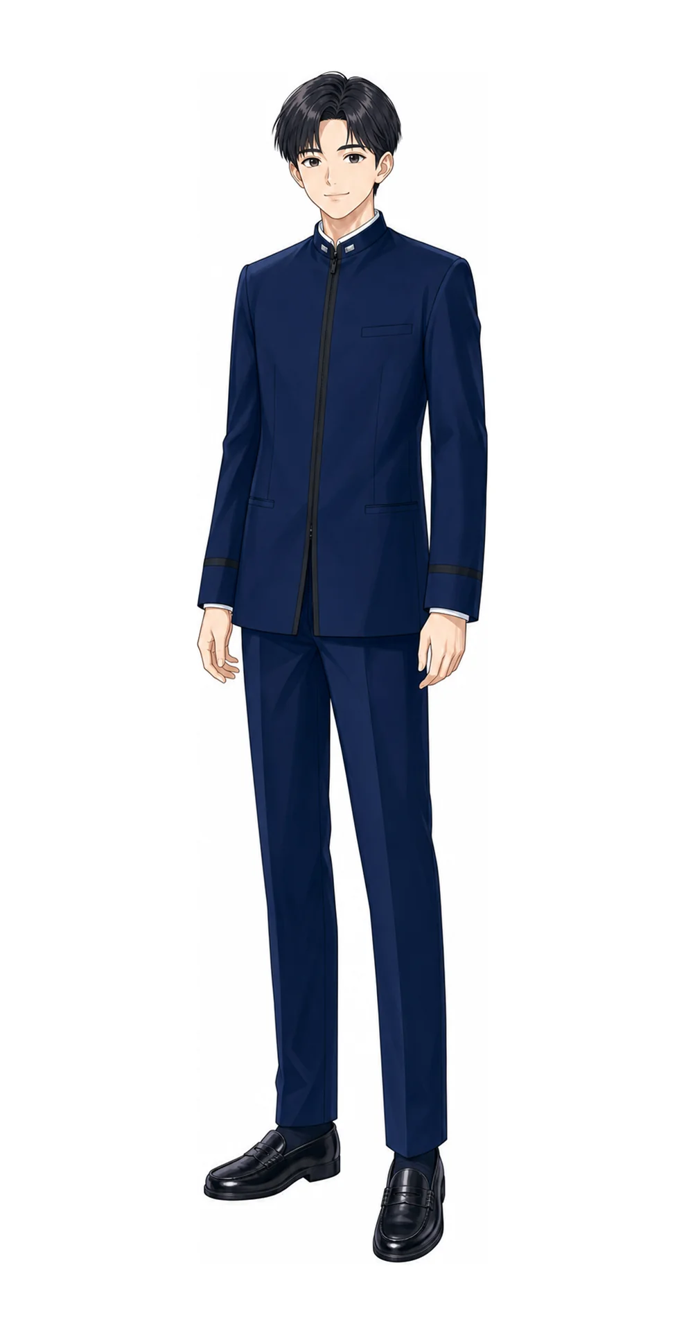 佼成学園の男子制服イラスト