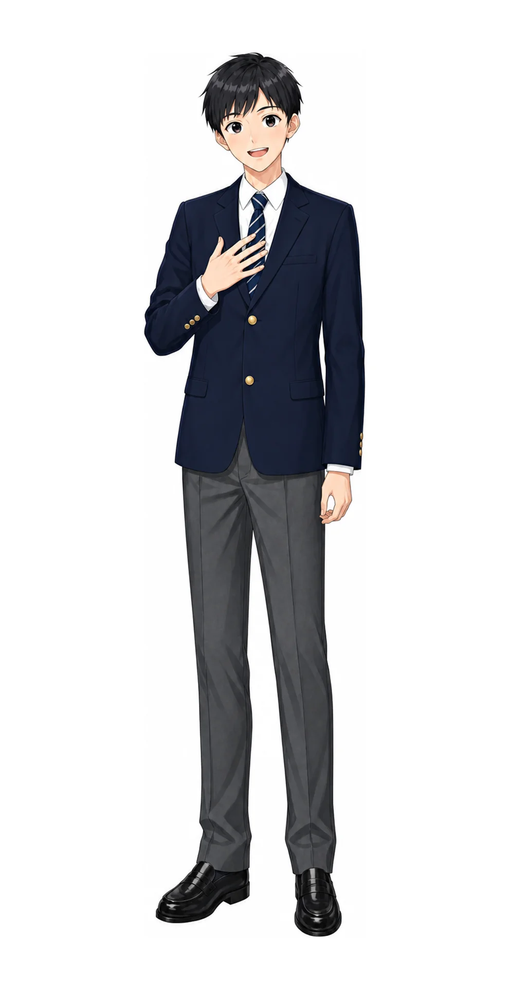 立教池袋の男子制服イラスト