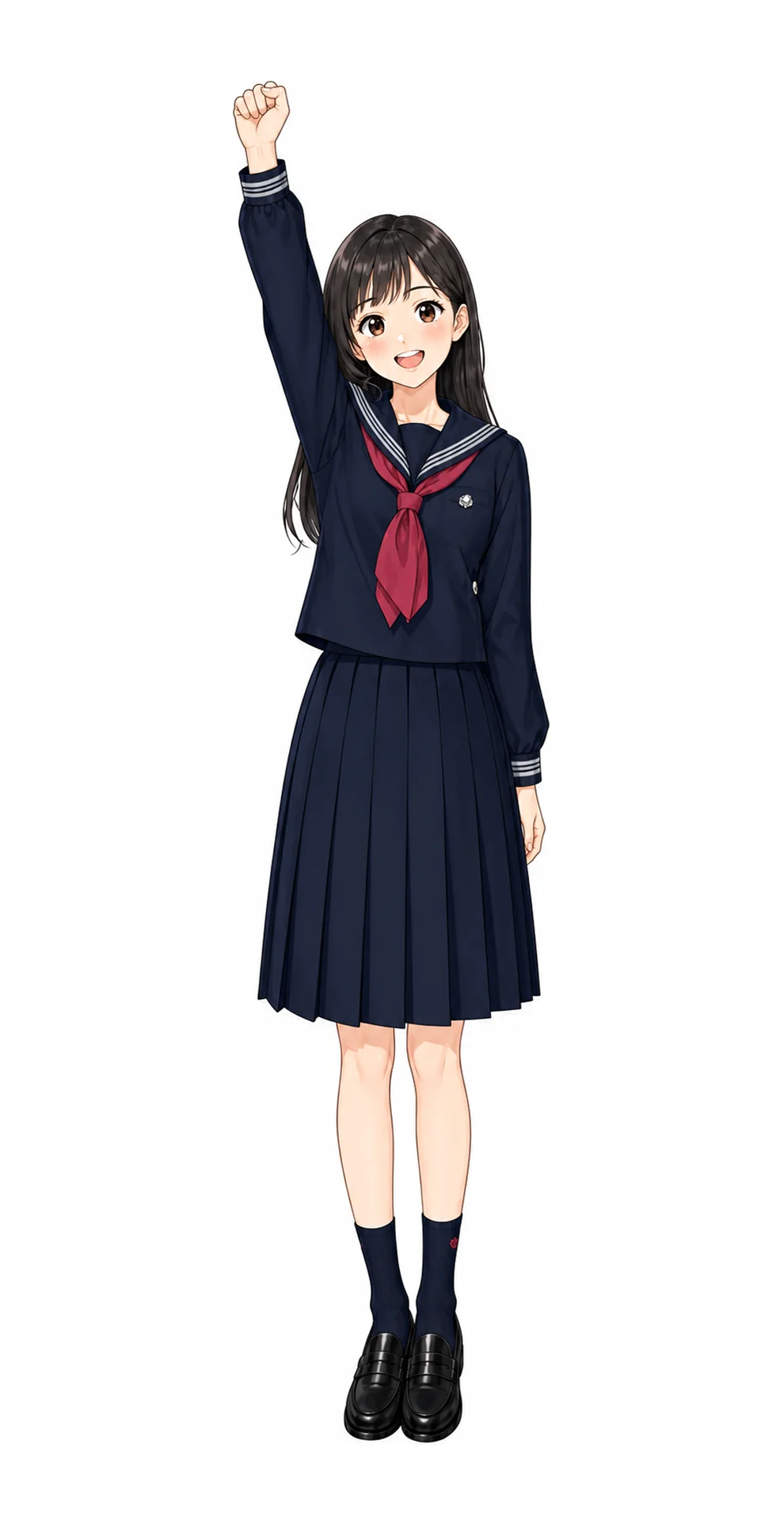 女子聖学院の制服イラスト
