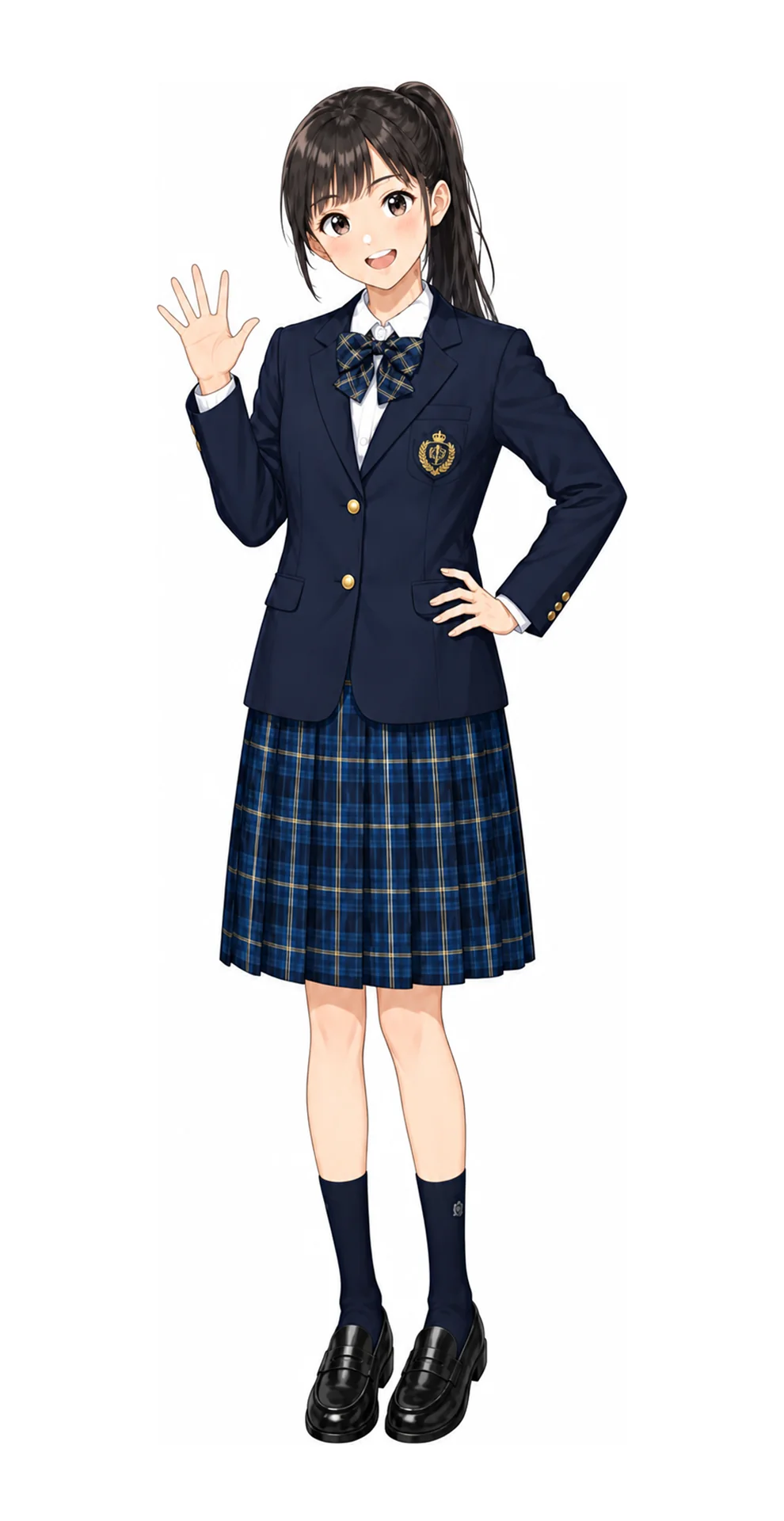 北豊島の女子制服イラスト