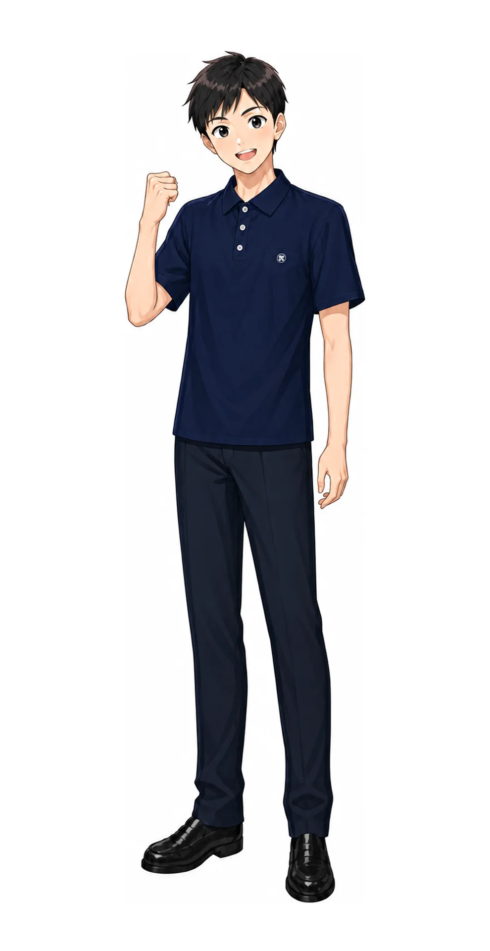 足立学園の男子制服イラスト