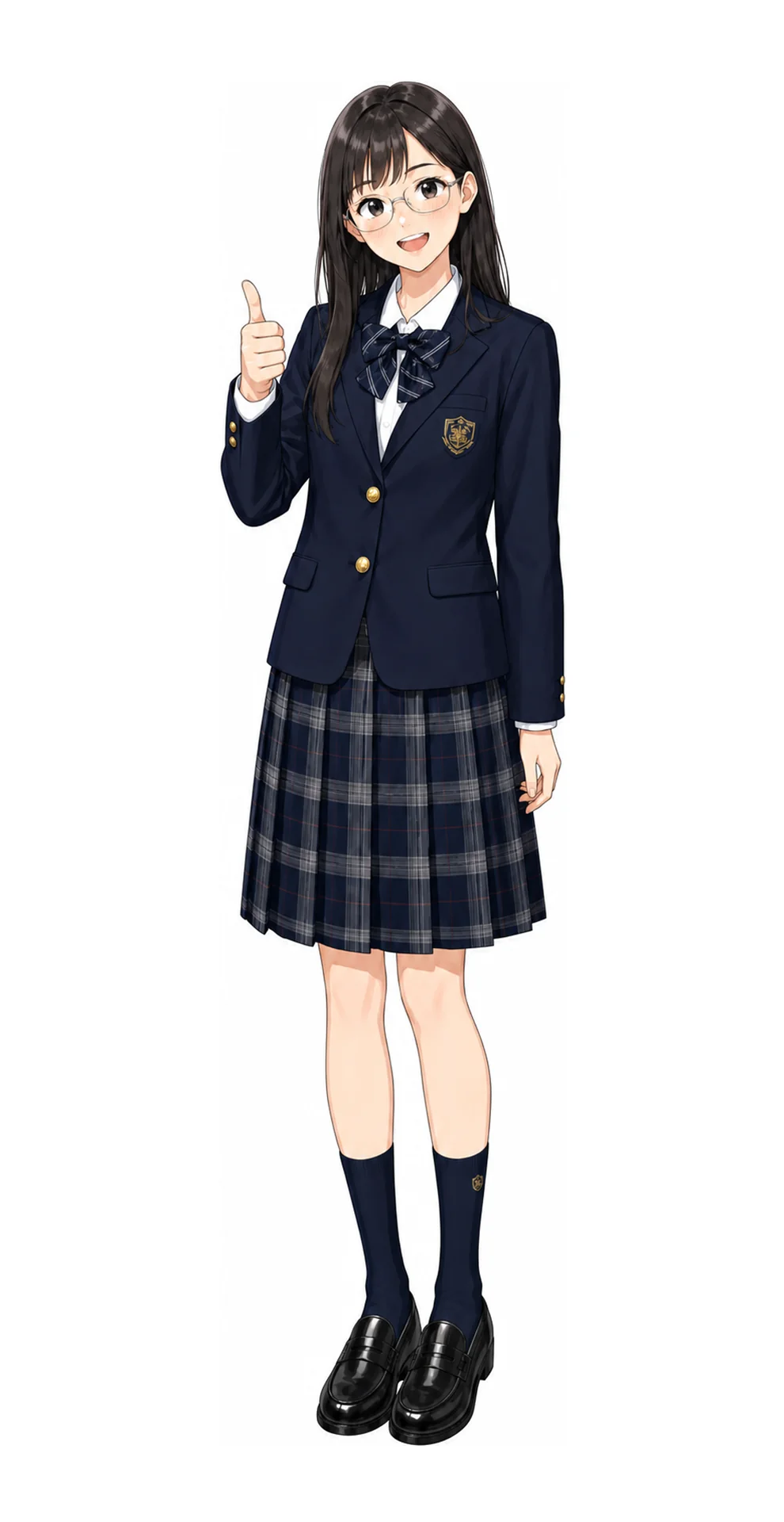 潤徳女子の女子制服イラスト