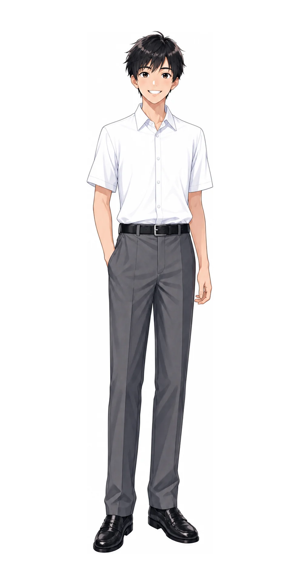 高輪の男子制服イラスト