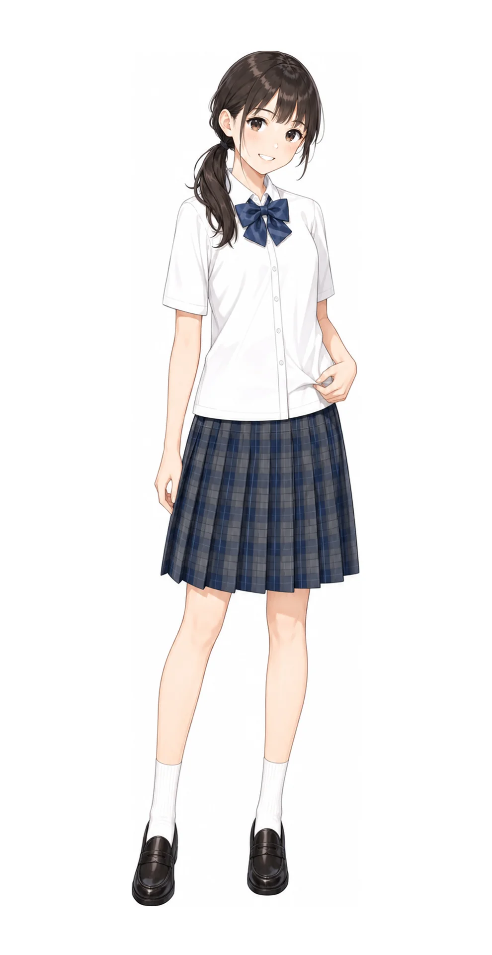 普連土学園の女子制服イラスト