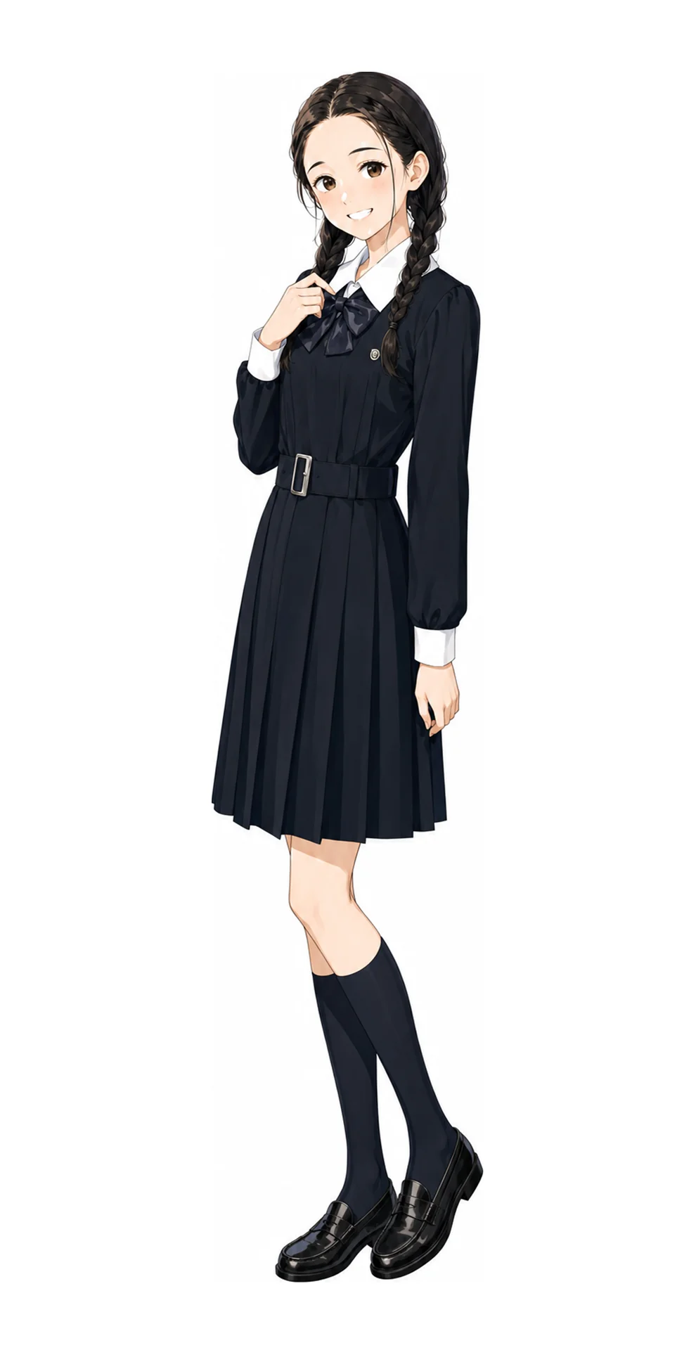 山脇学園の女子制服イラスト