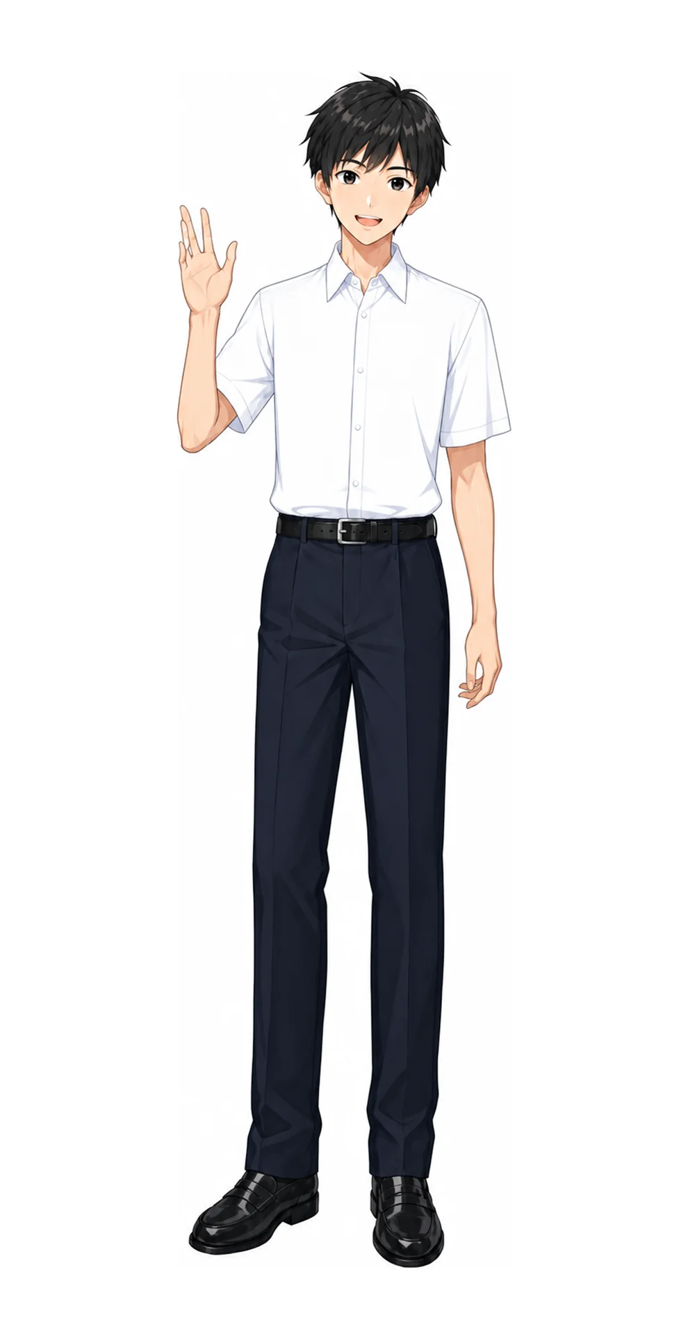 海城の男子制服イラスト