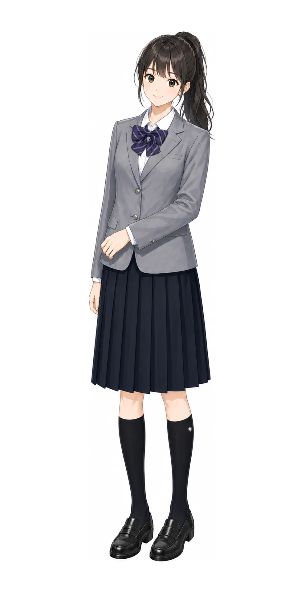 跡見学園の女子制服イラスト