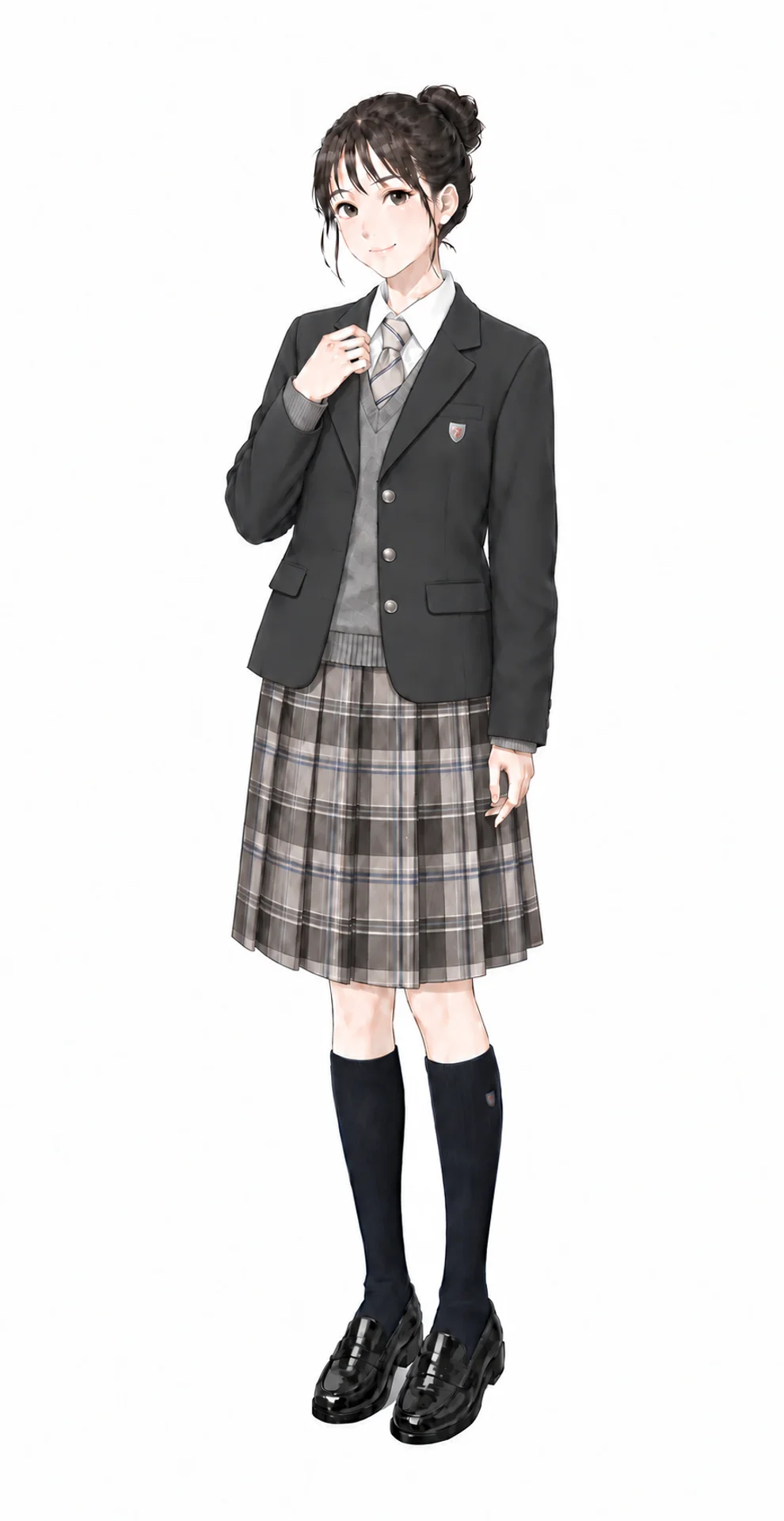 京華女子の女子制服イラスト