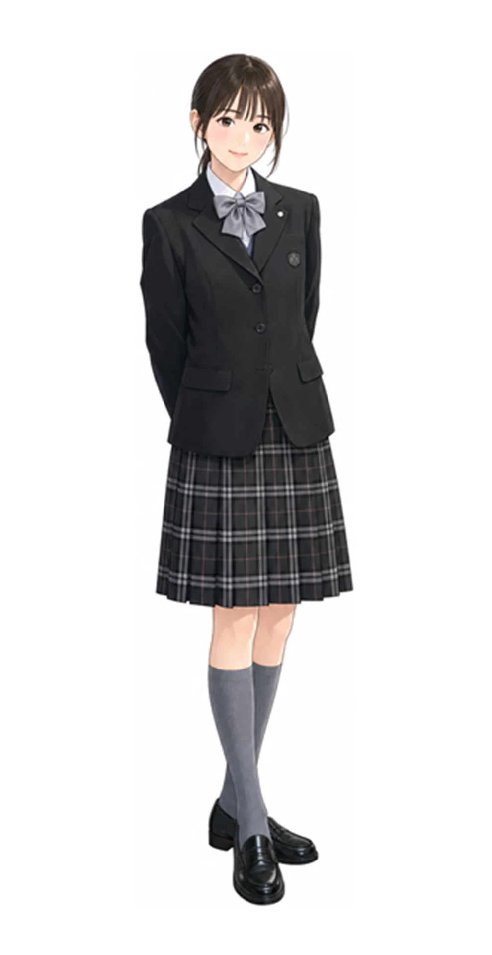 小石川淑徳学園の女子制服イラスト