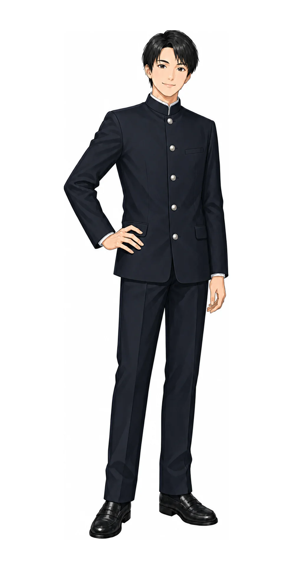 日本大学豊山の男子制服イラスト