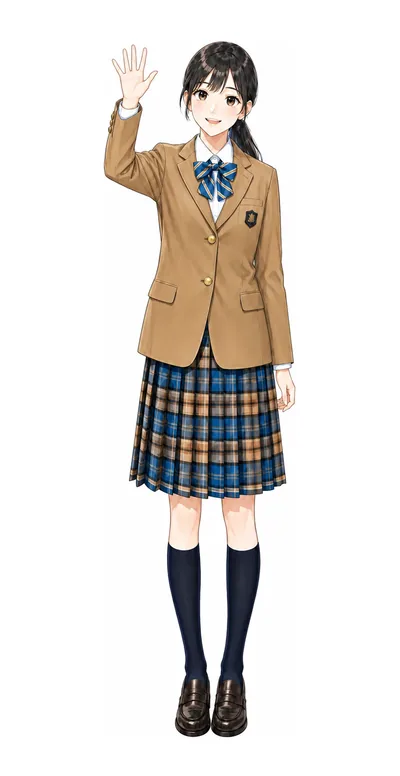 品川女子学院の制服イラスト