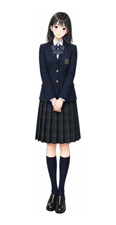 下北沢成徳の制服イラスト