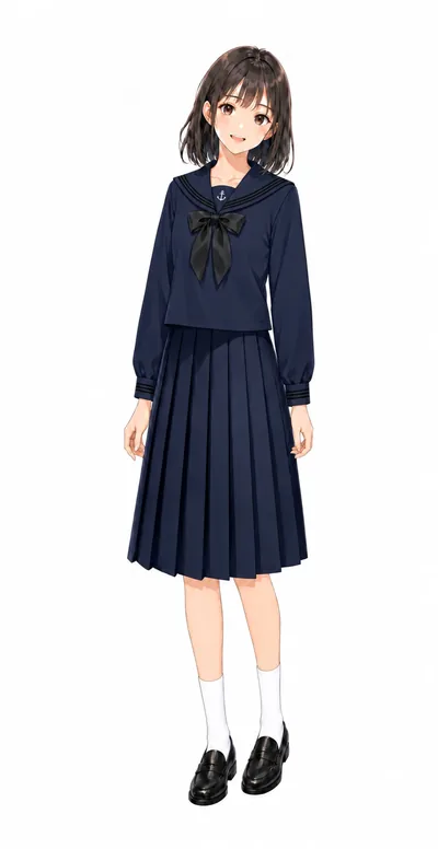 雙葉の制服イラスト