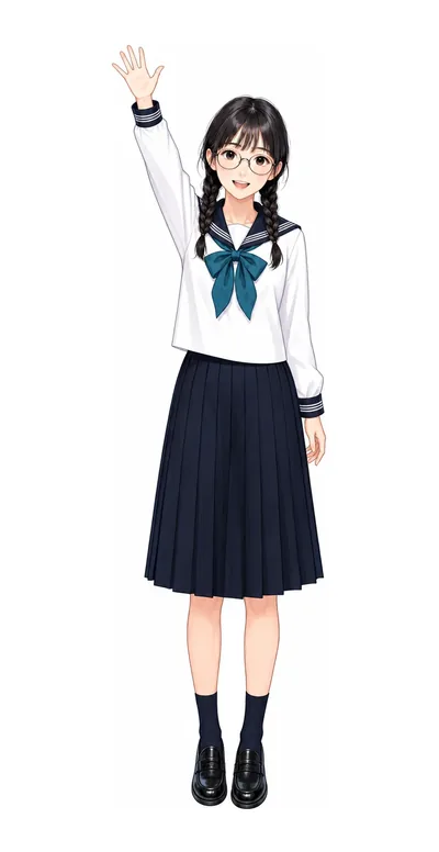 東京女学館の制服イラスト