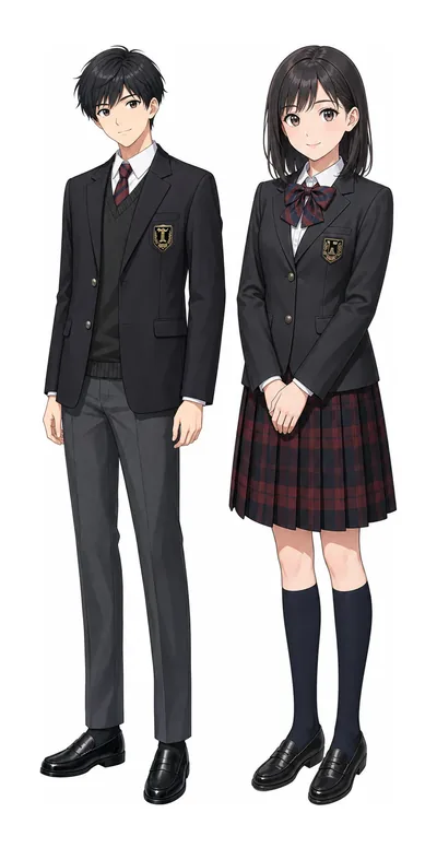 豊島の制服イラスト