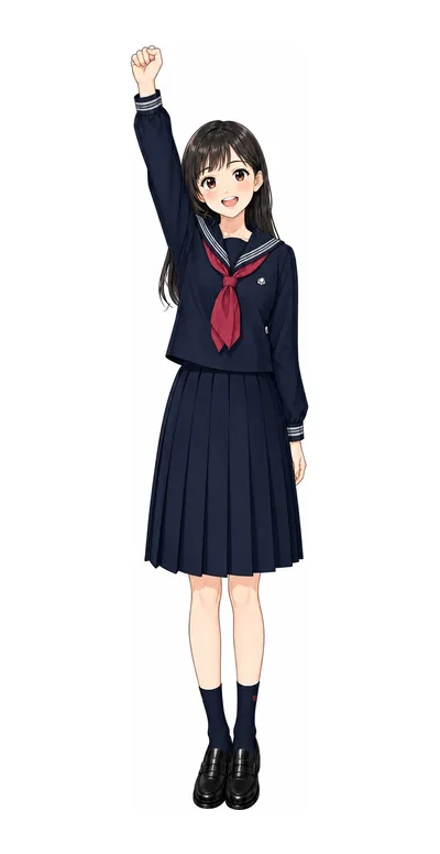 女子聖学院の制服イラスト