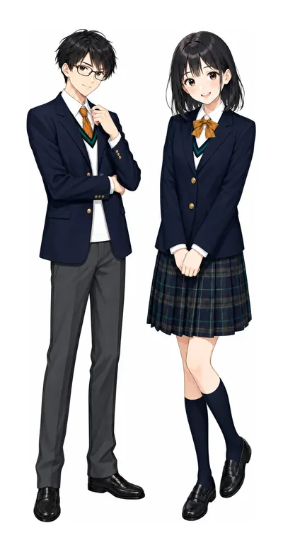 明治学院の制服イラスト
